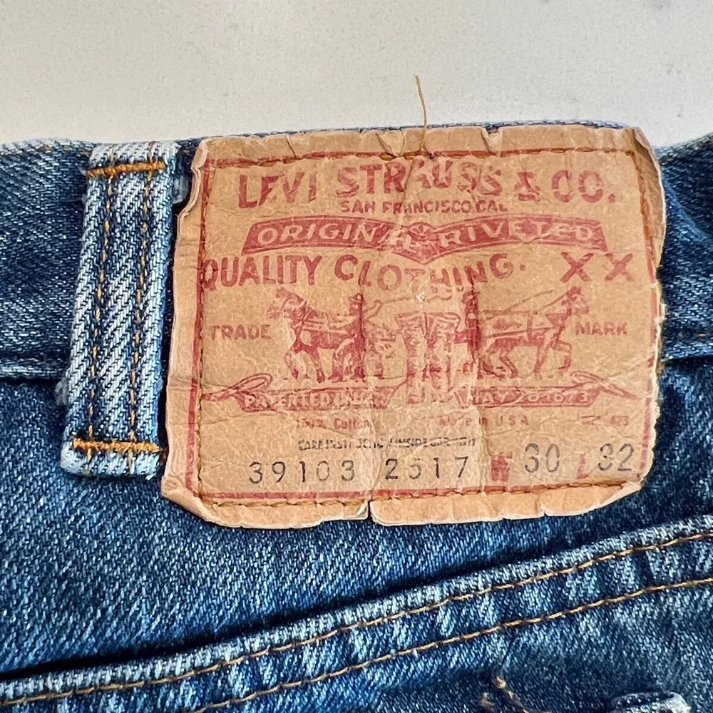 Vintage Levi’s Orange Tab Lined Jeans Made in USA 30x32 - Picture 9 of 13